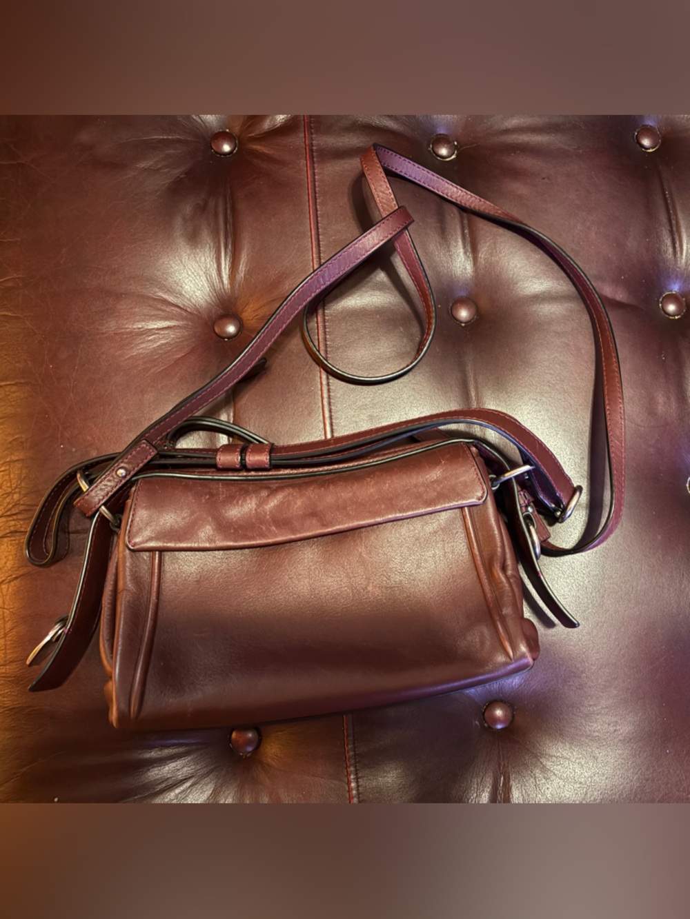 Marc by Marc Jacobs Plum Leather Crossbody Bag - Picture 2 of 4